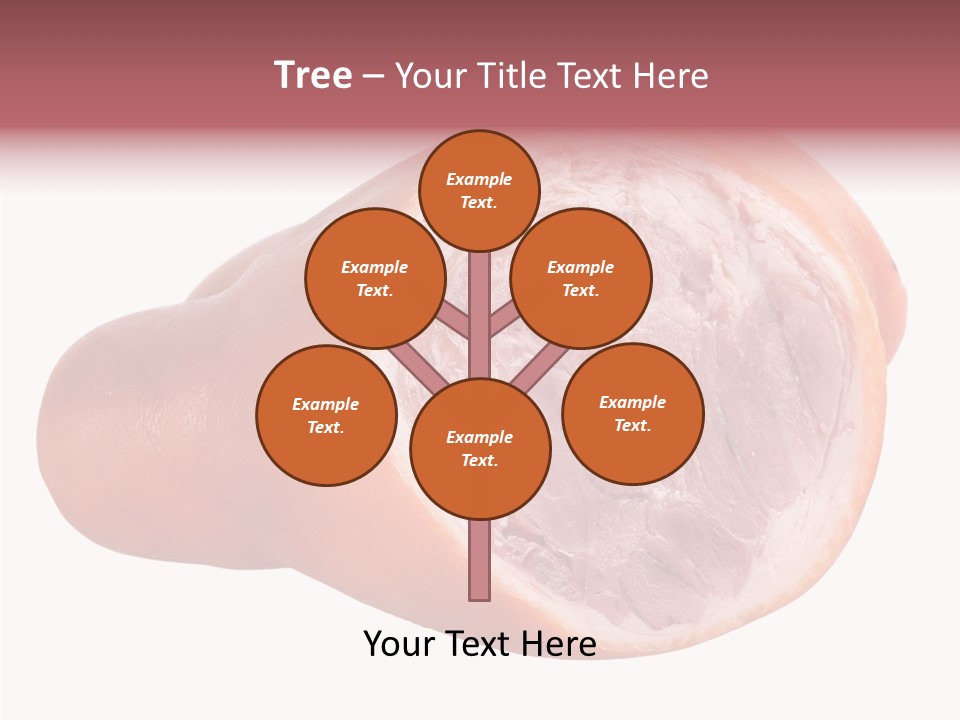 Red Isolated Food PowerPoint Template