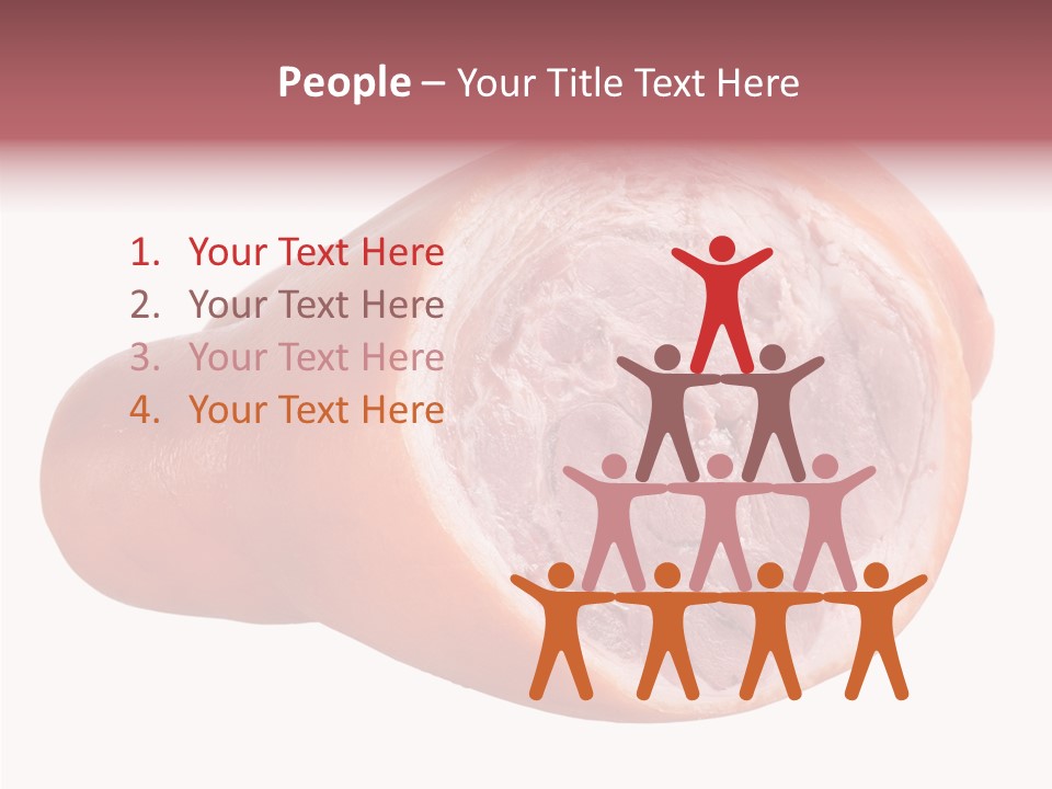 Red Isolated Food PowerPoint Template