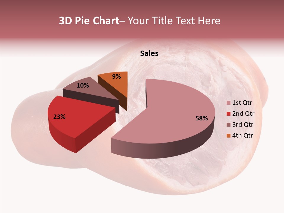 Red Isolated Food PowerPoint Template