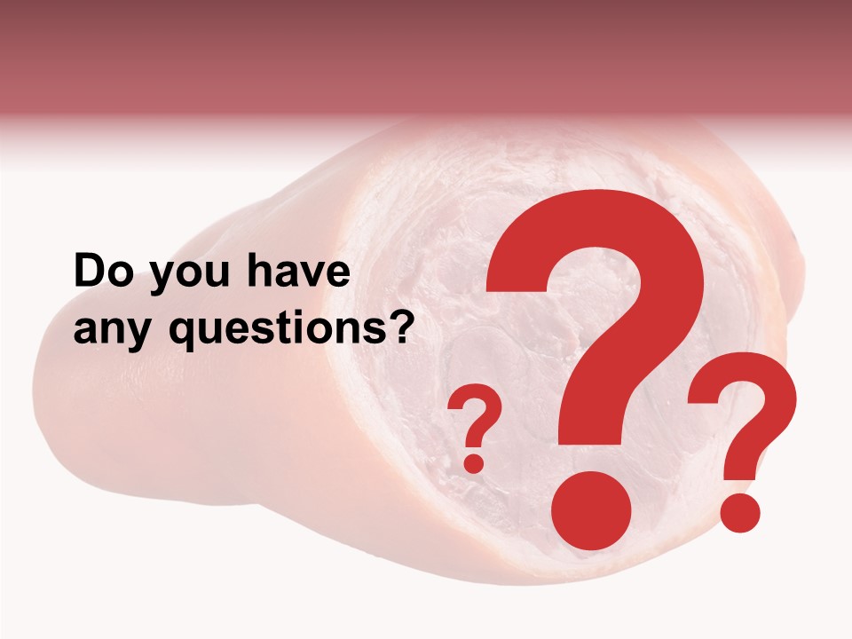 Red Isolated Food PowerPoint Template