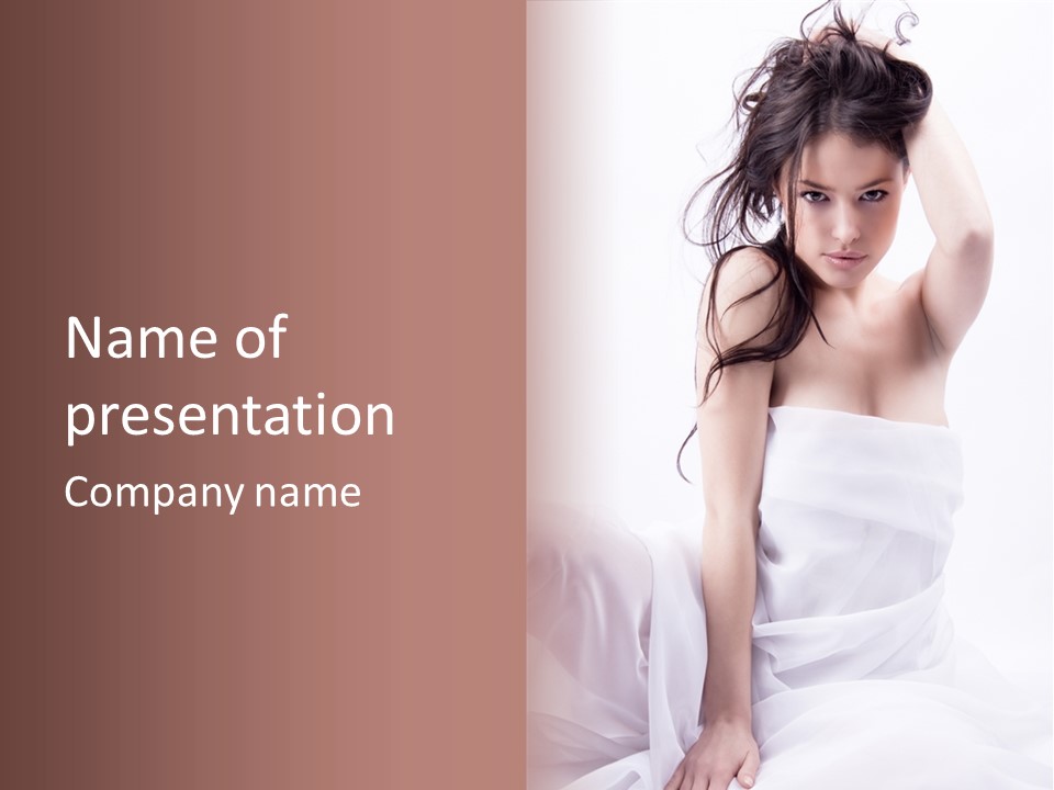 Father Woman Joy PowerPoint Template