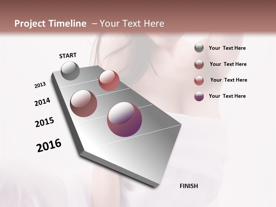 Father Woman Joy PowerPoint Template