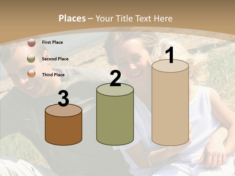 Father Woman Joy PowerPoint Template