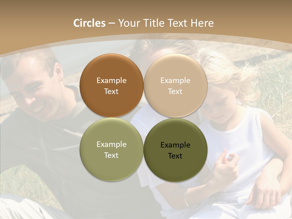 Father Woman Joy PowerPoint Template