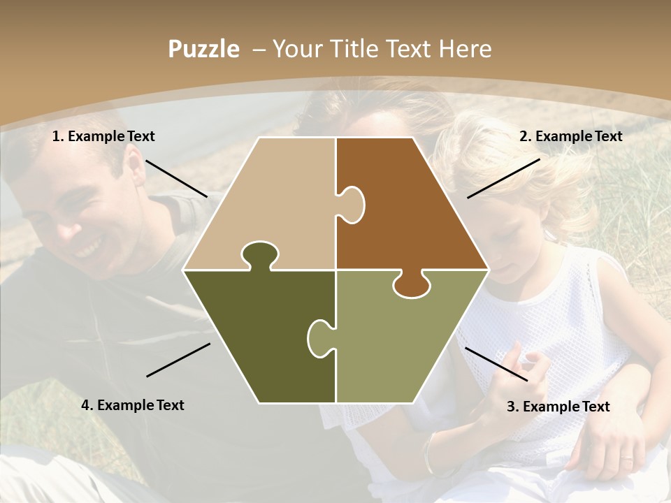 Father Woman Joy PowerPoint Template