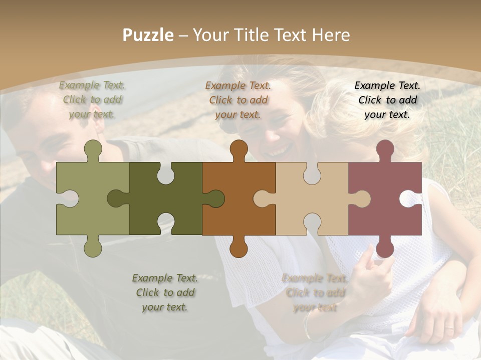 Father Woman Joy PowerPoint Template