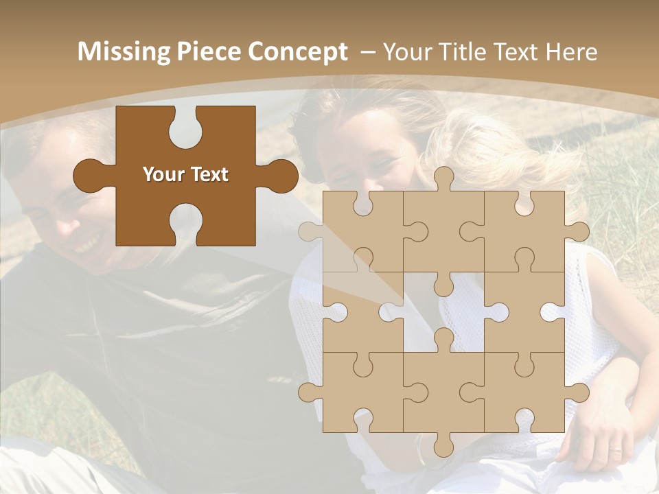 Father Woman Joy PowerPoint Template