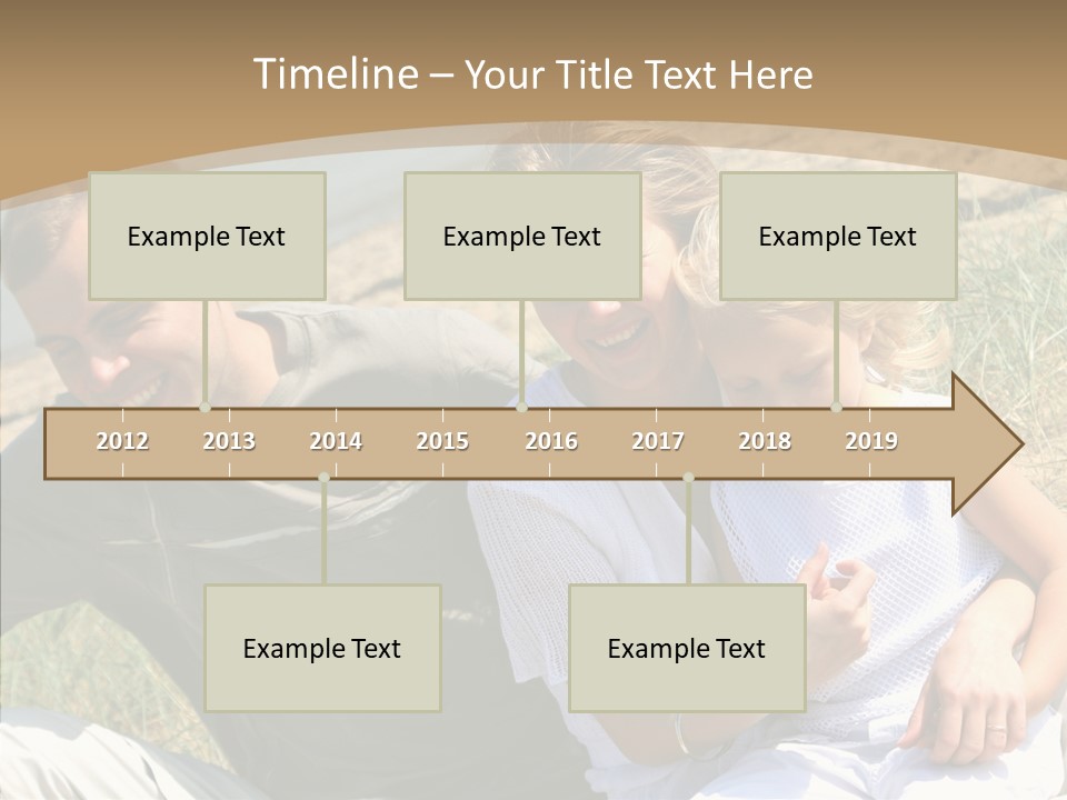 Father Woman Joy PowerPoint Template