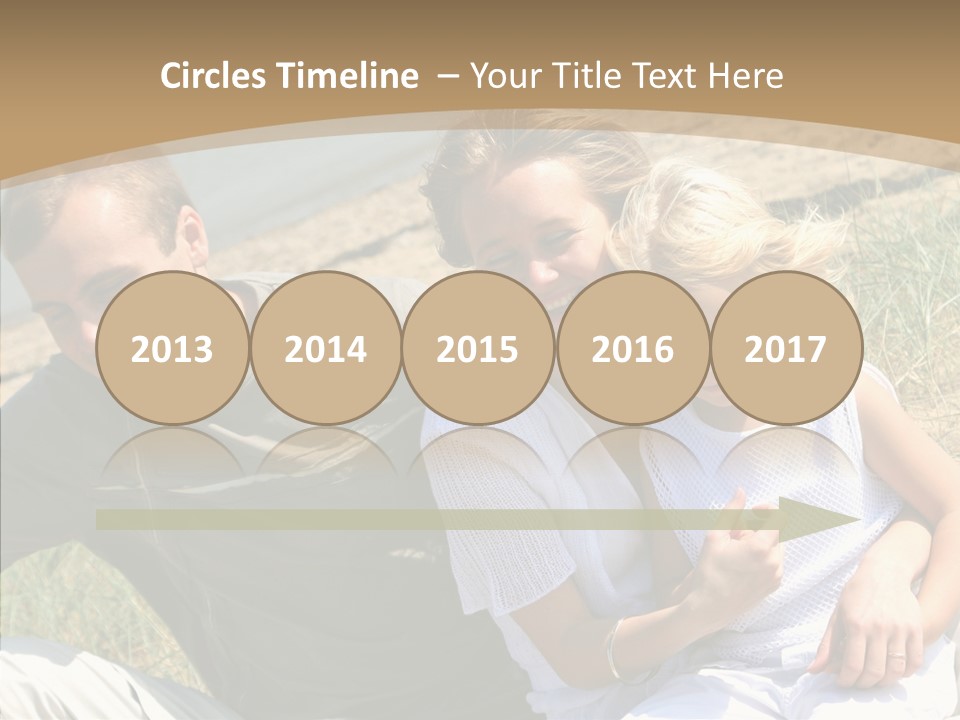 Father Woman Joy PowerPoint Template