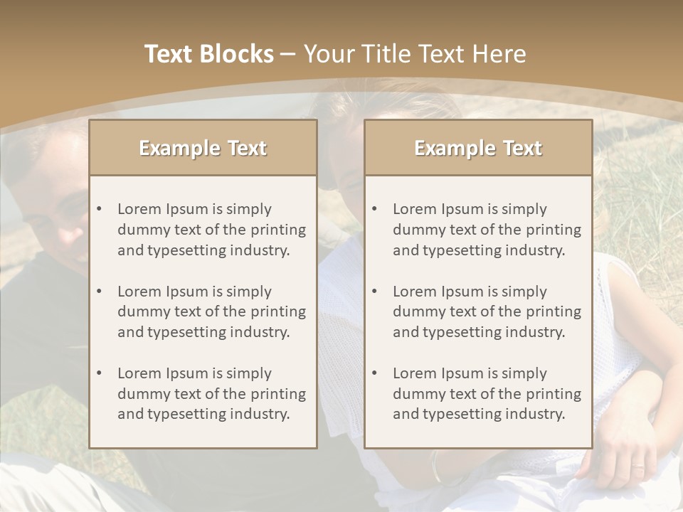 Father Woman Joy PowerPoint Template