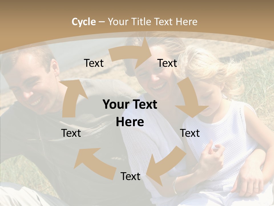 Father Woman Joy PowerPoint Template