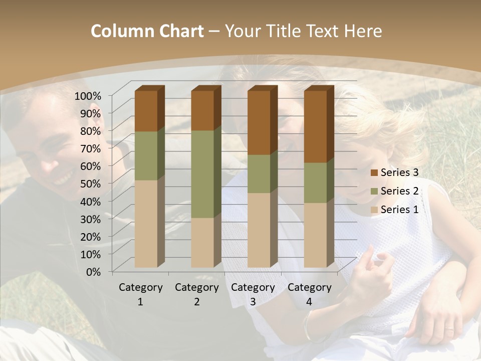 Father Woman Joy PowerPoint Template
