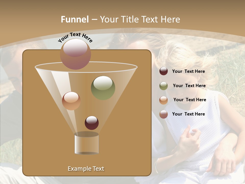 Father Woman Joy PowerPoint Template