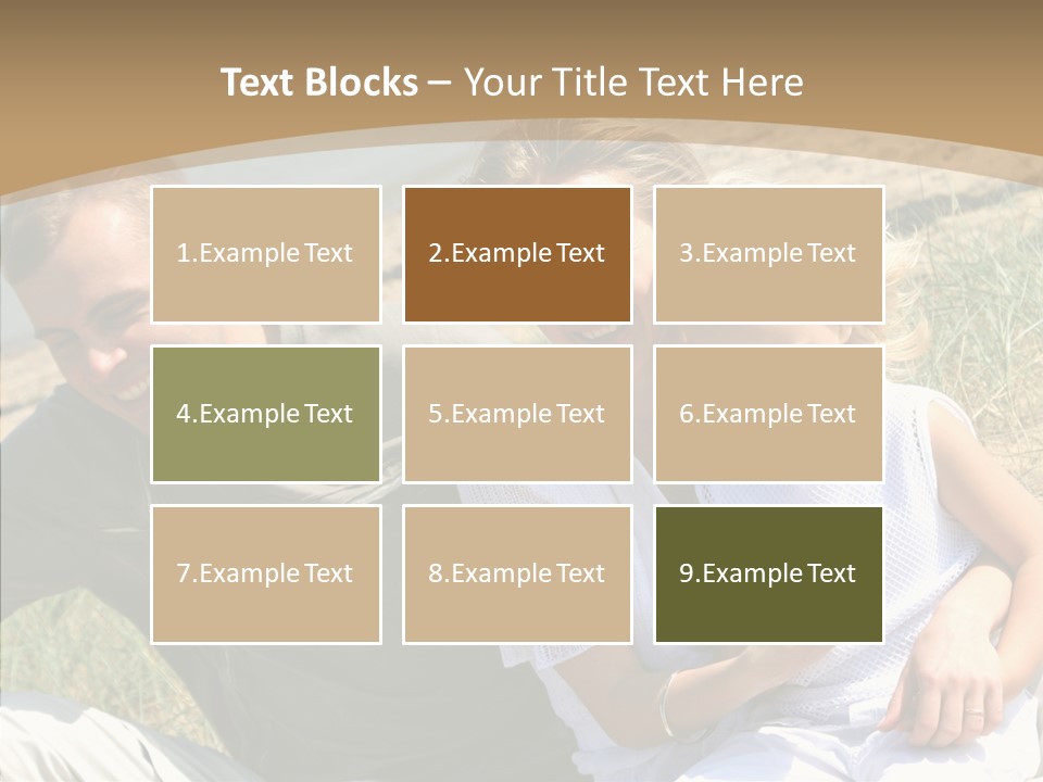 Father Woman Joy PowerPoint Template