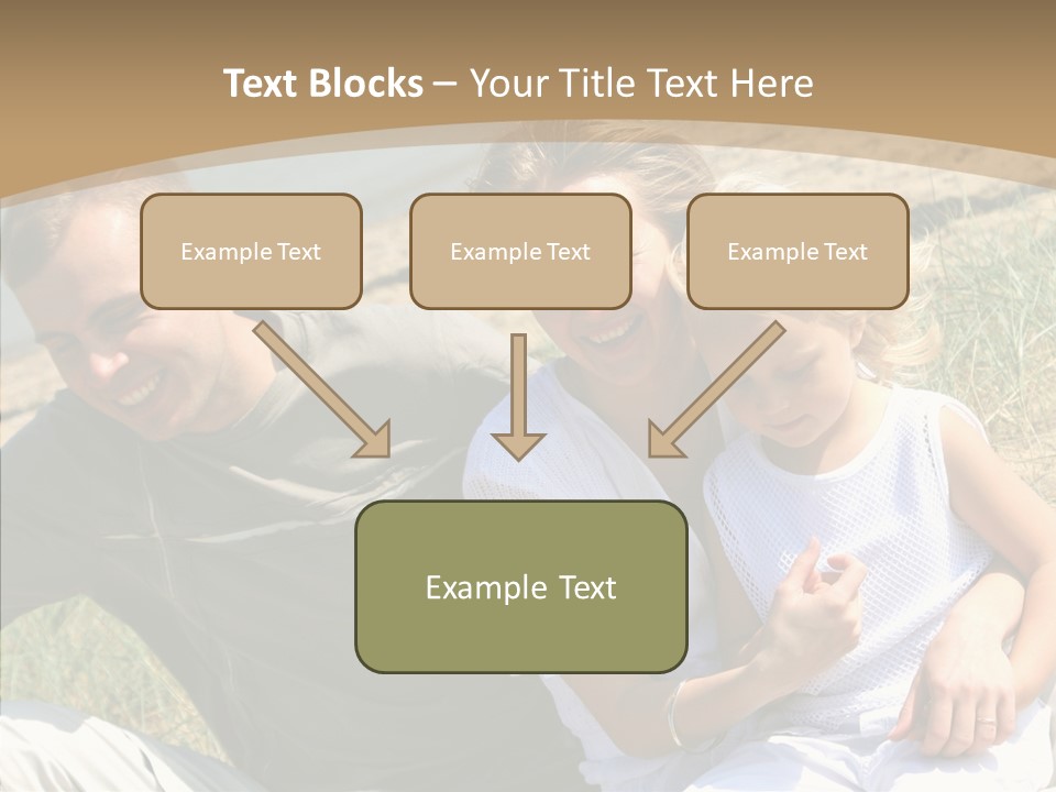 Father Woman Joy PowerPoint Template