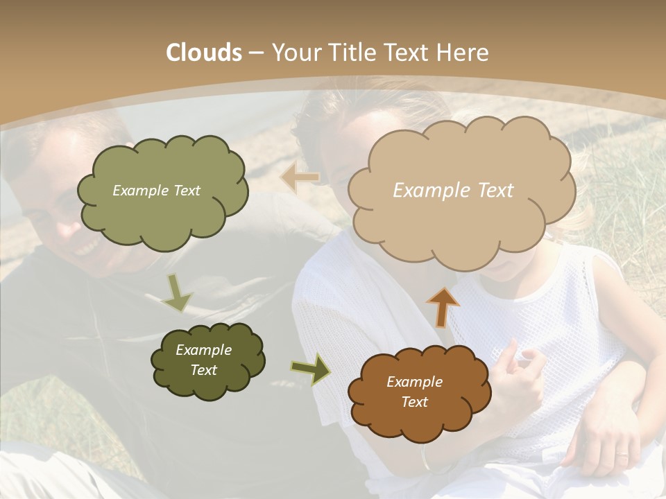 Father Woman Joy PowerPoint Template