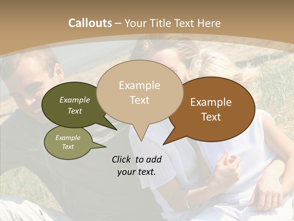 Father Woman Joy PowerPoint Template