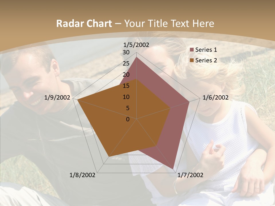 Father Woman Joy PowerPoint Template