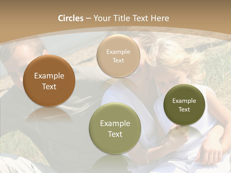 Father Woman Joy PowerPoint Template