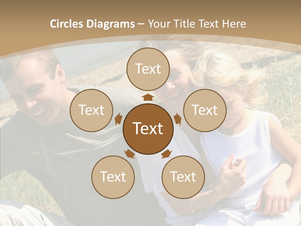 Father Woman Joy PowerPoint Template