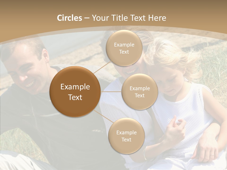 Father Woman Joy PowerPoint Template