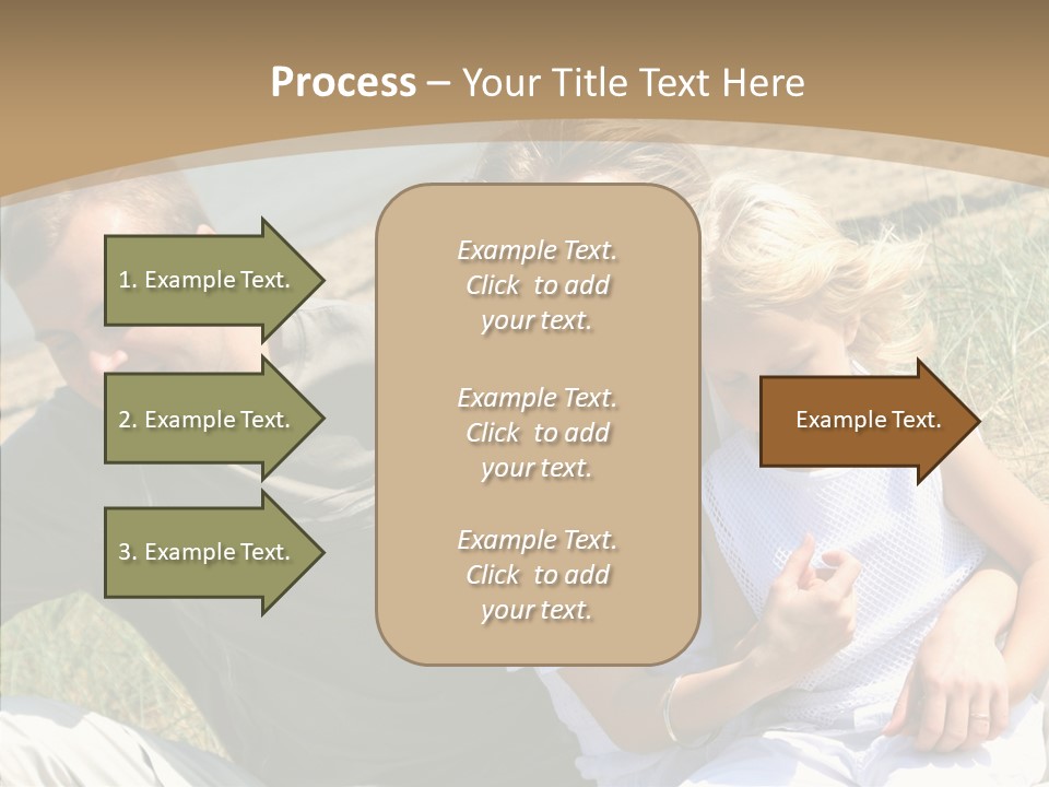 Father Woman Joy PowerPoint Template