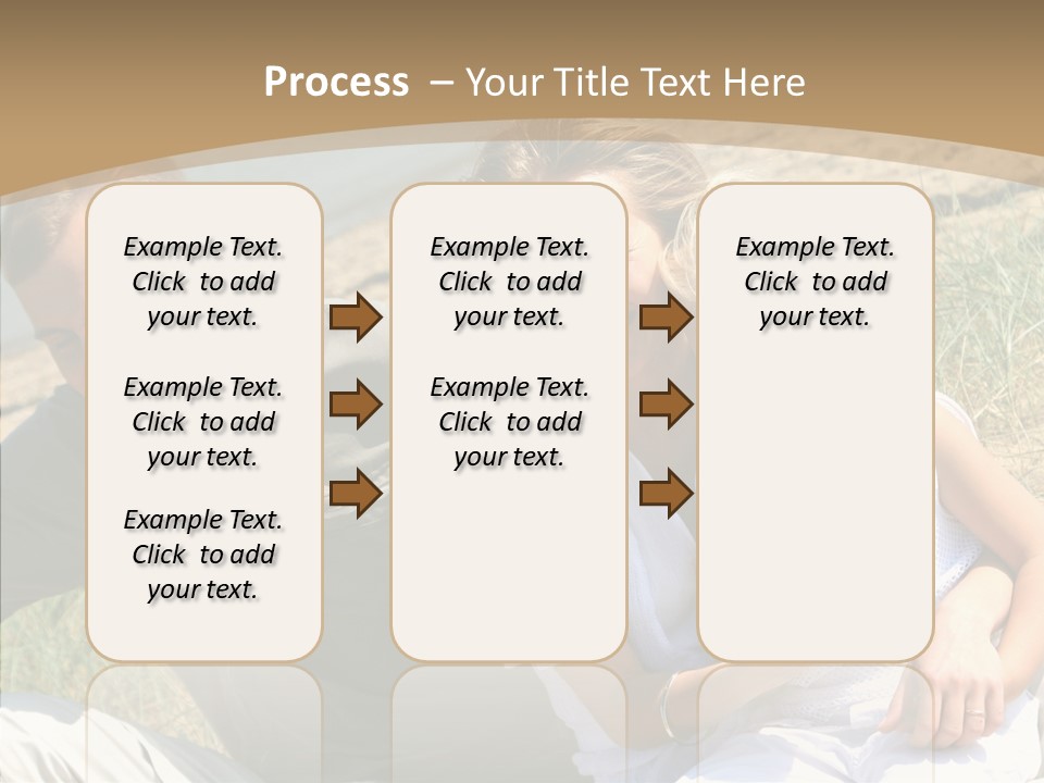 Father Woman Joy PowerPoint Template