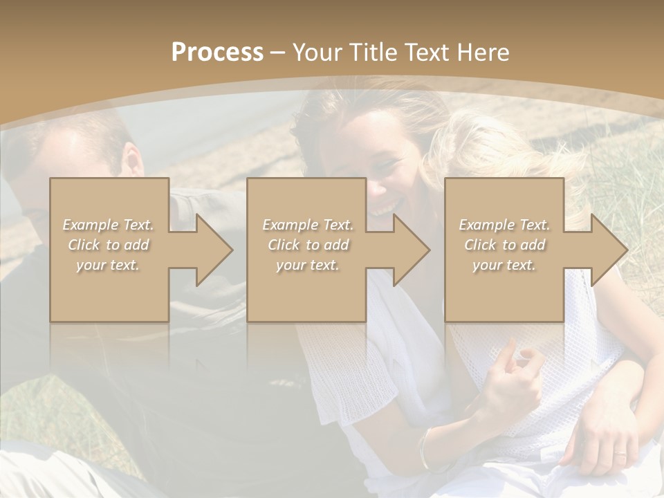 Father Woman Joy PowerPoint Template