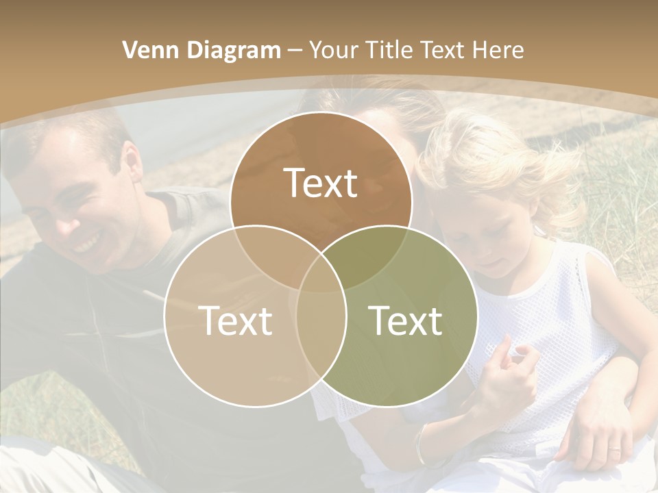 Father Woman Joy PowerPoint Template
