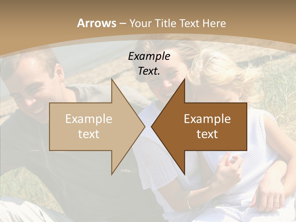 Father Woman Joy PowerPoint Template