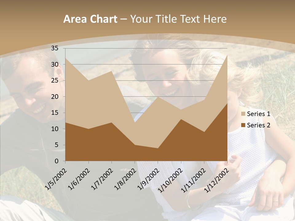Father Woman Joy PowerPoint Template