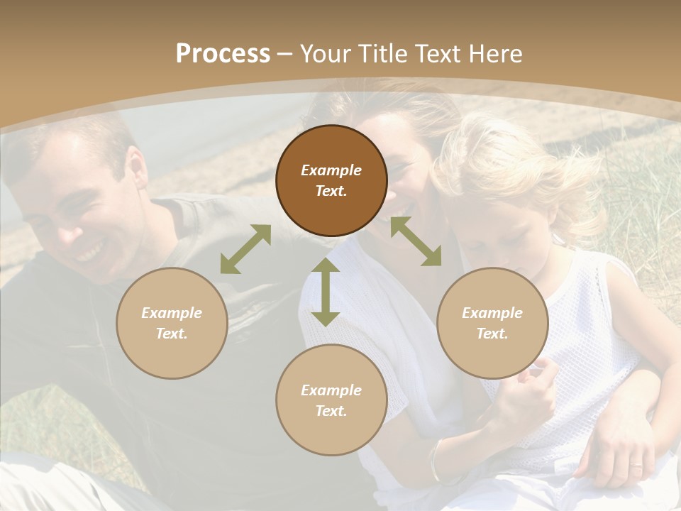 Father Woman Joy PowerPoint Template