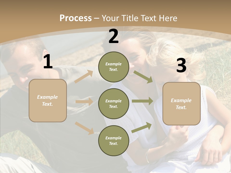 Father Woman Joy PowerPoint Template