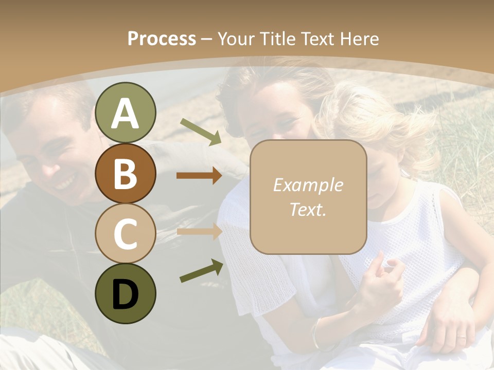 Father Woman Joy PowerPoint Template