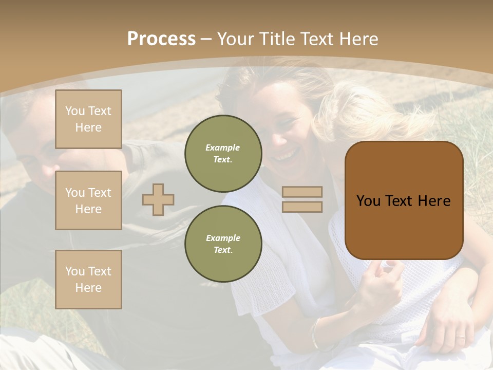Father Woman Joy PowerPoint Template
