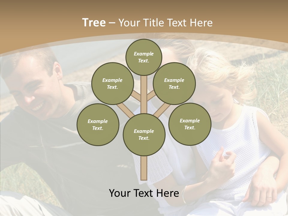 Father Woman Joy PowerPoint Template