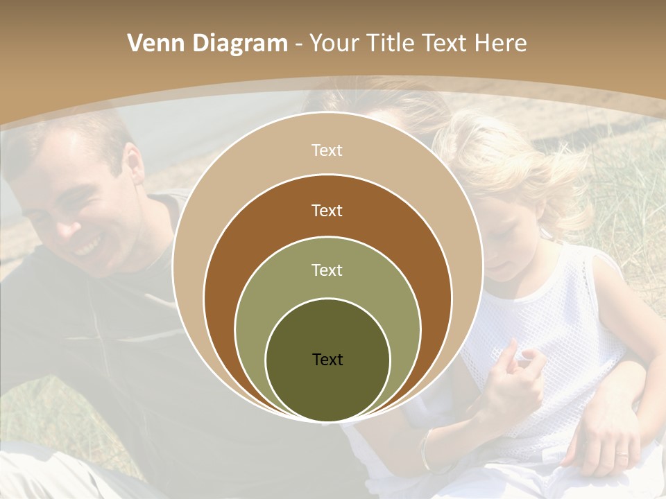 Father Woman Joy PowerPoint Template