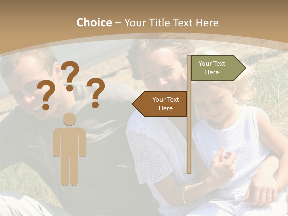 Father Woman Joy PowerPoint Template