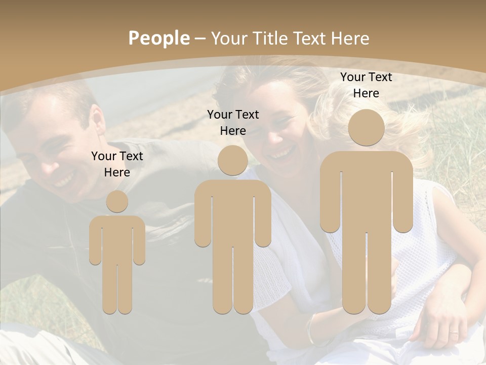 Father Woman Joy PowerPoint Template