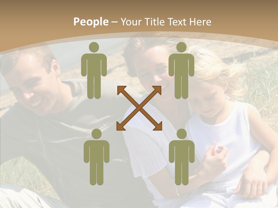 Father Woman Joy PowerPoint Template