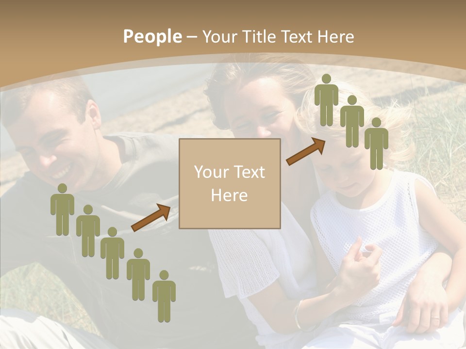 Father Woman Joy PowerPoint Template