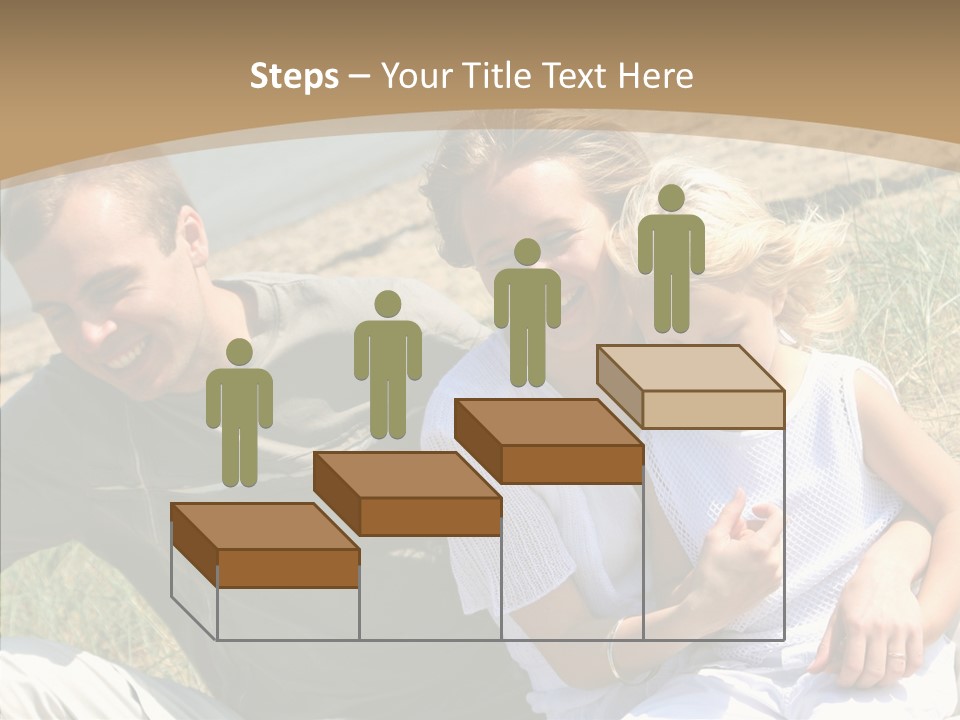 Father Woman Joy PowerPoint Template