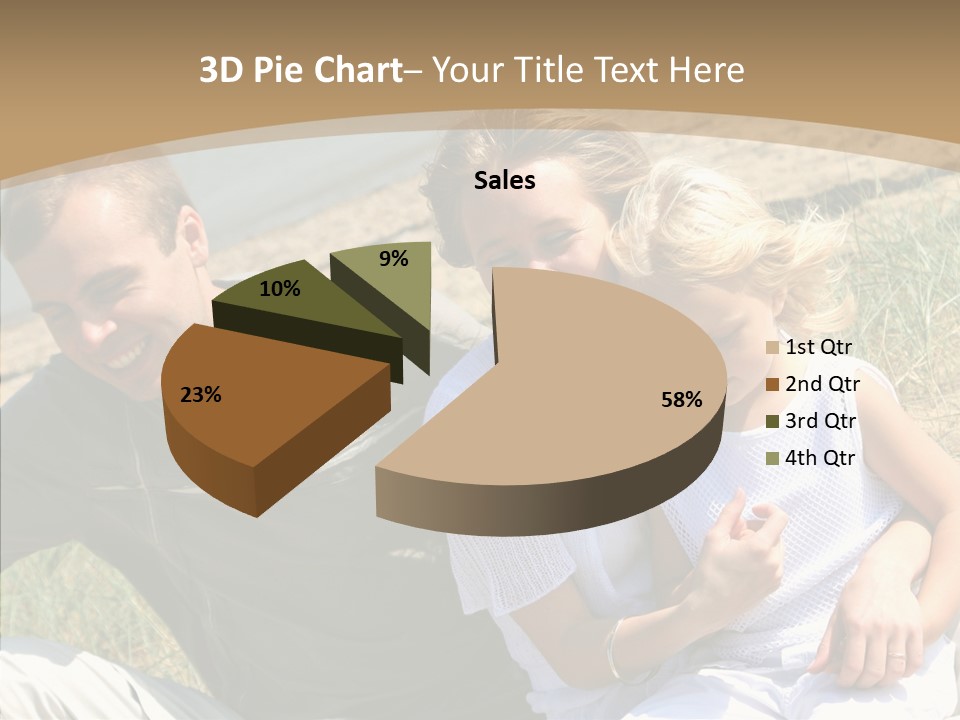 Father Woman Joy PowerPoint Template