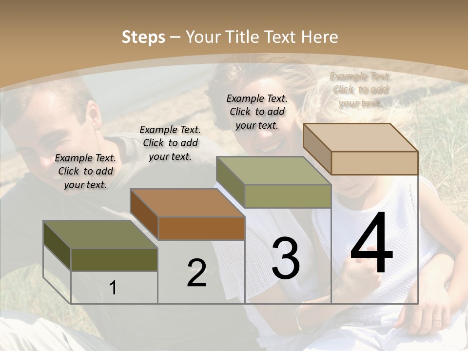 Father Woman Joy PowerPoint Template