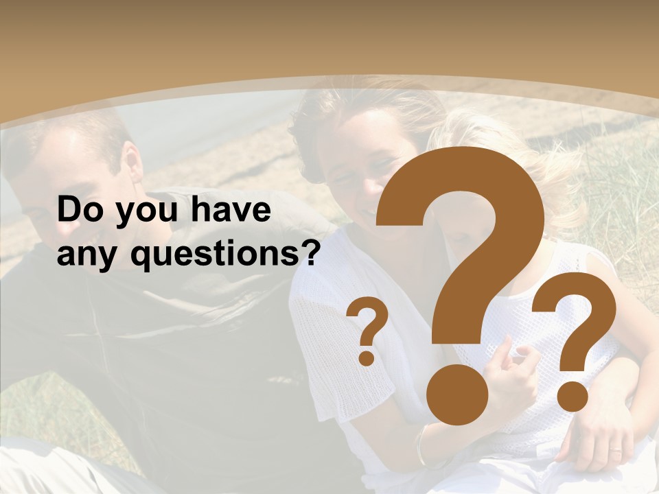 Father Woman Joy PowerPoint Template