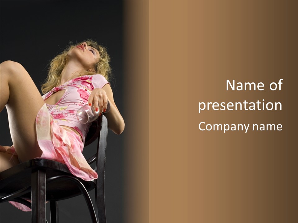 Energy Women Enjoyment PowerPoint Template