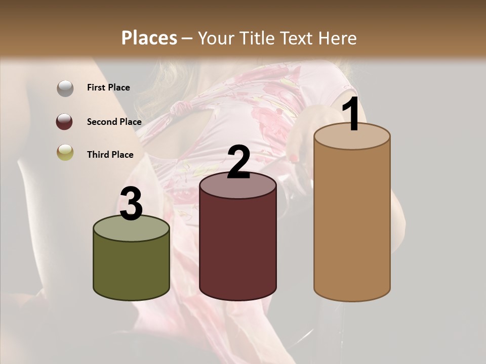 Energy Women Enjoyment PowerPoint Template