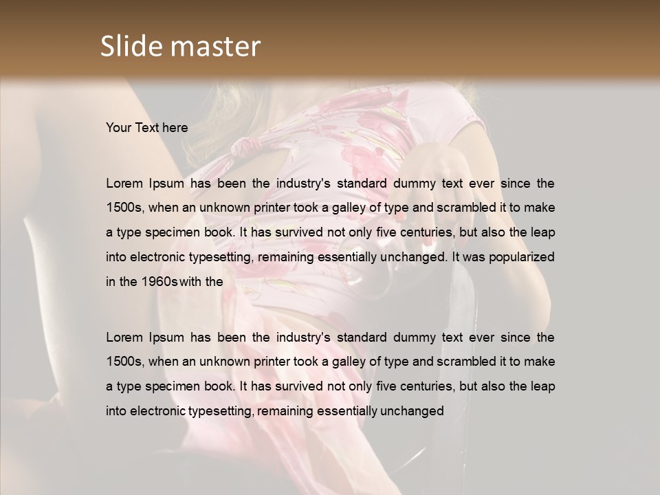 Energy Women Enjoyment PowerPoint Template