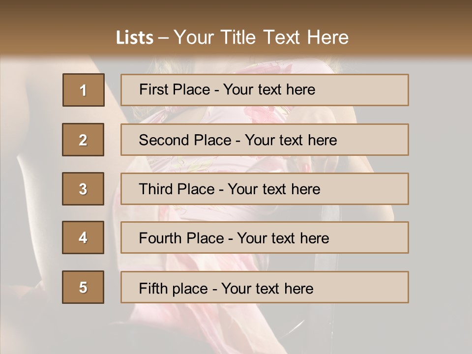 Energy Women Enjoyment PowerPoint Template