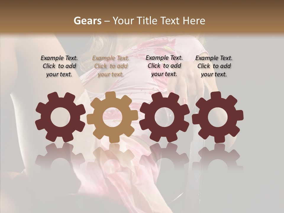 Energy Women Enjoyment PowerPoint Template